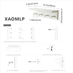 Entrance Coat Rack ，Coat Hooks, Wall-Mounted Wooden Hook Rack, Wall-Mounted Shelves are Very Suitable (White Color Finish—A-1) - style: White color finish—A-1