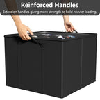 SUOCO 2 Pack Shoe Organizer for Closet, Fits up to 32 Pairs, Small Space Shoe Storage Boxes Bins Containers w/Adjustable Dividers and Clear Top, Black - color: Black