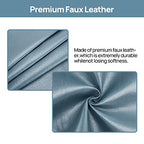 Teniux Remote Control Holder Faux Leather Armrest Organizer with 6 Pockets for recliner couch sofa, Armchair Caddy for Smart Phone, Book, Magazines, Ipad, Remotes (Moonlight Blue) - color: Moonlight Blue