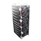 Hard Drive Bay Holder 3.5'' Multi-Layers Hard Disk Bracket HDD Mounting Bracket Kit, Transparent Mechanical Hard Disk Box Storage Organizer Case Rack with Cooling Fan Space (10 Layers) - style: 10 Layers