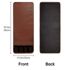 Anti-slip Sofa Armrest Bag with 5 Pockets Leather Remote Control Holder Organizer for Tablet Magazine Newspaper Glasses Earphone