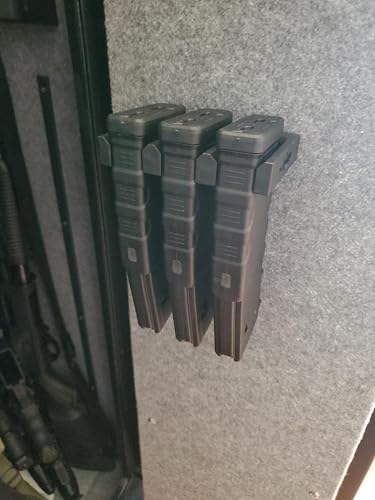 AR-15 PMAG Wall Mount | Magazine Display | Wall Storage Organization System | Unique Low Profile Design | Gun Safe Wall Garage | Gun Room Mounting Solution - color: 1 Mount Hold 3 Mags