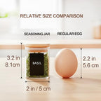 ComSaf Spice Jars with Label 4oz 16 Pack, Glass Spice Jars with Bamboo Lid, Mini Seasoning Containers with 54 Black Labels, Stackable for Kitchen, Pantry Organization, Loose Tea, Herbs, Powders, Salt - size: 4oz*16