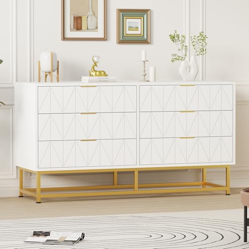 6 Drawer Fabric Dresser Organizer Chest - Small Storage Drawers for Bedroom, Closet and Living Room, Compact Clothing Storage Solution, Modern Narrow Nightstand End Table, White - color: 6 Drawer-white