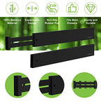 ANTOWIN 10pack Bamboo Drawer Dividers, Expandable Drawer Separators Splitter, 17-22 inches Adjustable Spring-loaded Organizer for Large Utensil, Clothes, Tools Drawers(Black) - color: Black