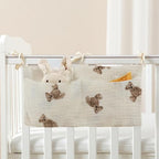 Baby Bedside Hanging Bags Storage Organizer Milk Bottle Toy Crib Baby Nappy-Bag Bed-Bunk Organizing Bag - color: Bear02