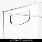 iDesign Stackable Plastic Handle Bin Assortment Set - Storage Organizers for Kitchen, Fridge, Pantry, Home -18 Pack, Clear - style: Pack of 18