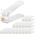 Clear Shoe Slots Organizer 20Pack Shoe Stacker Rack Organizer for Closet Adjustable Shoes Holders Space Saver Zapateras Organizers - size: 20Pack
