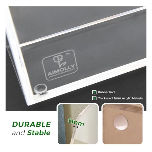Acrylic File Folder Holder for Desk with Handles, 4-Slot Clear Desk Organizers and Accessories, Vertical Magazine File Sorter & Binder Holder, Desktop Book Organizer for Office, School & Home - size: 4 Sections, B5(with Handle)