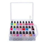 Makartt Nail Polish Organizer: Clear Nail Polish Holder for 48 Bottles, Portable Sturdy Gel Polishs Organizer Case with 8 Adjustable Dividers, Double-Sided Opening Space Saver for Salon & Home Use - size: Clear 48 bottles