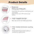 GIMWA Collapsible Wash Basin for Baby Bottles - 2.4 Gallons Portable Wash Bin for RV Camping Sink, Space-Saving Dish Tub (Pink) - color: Pink