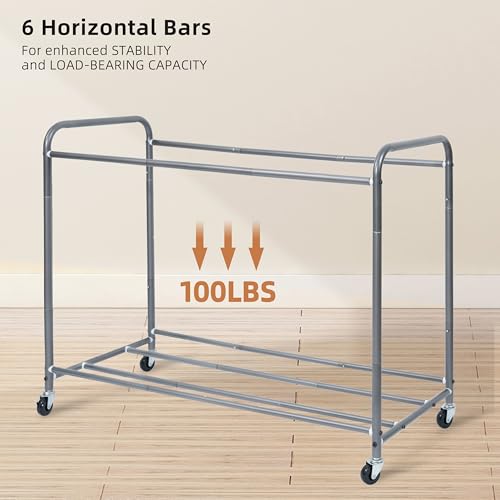 STORAGE MANIAC Laundry Sorter 4 Section, 47.8 Gal (181 L) Laundry Hamper with Wheels, Clothes Divider Basket Sorter, Clothes Separator Hamper Cart with Wheels and Removable Bags, Blue - color: Blue, size: 4 Section