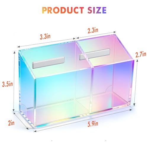 BEYGORM Magnetic Dry Erase Marker Holder for Whiteboard,Non-slip Acrylic Magnet Pen Holder for Fridge Refrigerator,Locker Organizer for Work,Locker Accessories,Pencil Cup for Desk(Colorful) - color: Colorful