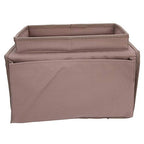 Sofa Armrest Organizer Caddy, 4 Pockets Couch Armchair Caddy TV Remote Control Holder Armchair Couch Bag with Cup Holder Tray for Snacks Glasses Smartphone Magazines(11.8x7.1x7.1in-Brown)