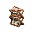 Shoe Rack - Foldable Vertical Shoe Rack for Entryway,Durable and Easy to Assemble,Applicable to Home Entrance, Closet and Bedroom (Tawny-3 Layers) - color: Tawny-3 Layers