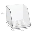 iDesign Water Bottle Organizer for Fridge - Clear - Made in USA - style: Pack of 1- Tall