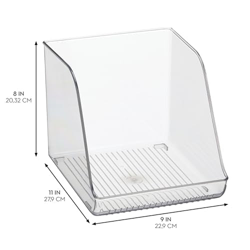 iDesign Water Bottle Organizer for Fridge - Clear - Made in USA - style: Pack of 1- Tall