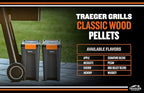Traeger Grills BAC637 Stay Dry Pellet Storage Bin with Locking Lid, 22lb Capacity Wood Pellet Container with Flavor Stickers, Stackable Design, Airtight Storage for Grill Pellets