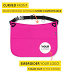 5-Pocket Waterproof Professional Cleaning Apron. Made for Pro Cleaners. Like a Cleaning Caddy Around Your Waist - color: Hot Pink, style: Small