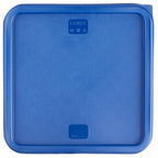 CURTA 8-Pack 12 Qt NSF Clear Polycarbonate Food Storage Containers with Blue Lids - Square, Commercial-Grade, Freezer & Dishwasher Safe, Stackable - color: 12.0 Qt 8-Pack(Blue Lids)