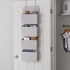 Delta Children GAP babyGap 2-Pack Over the Door Storage Organizer with 4 Pockets, Grey - color: Grey
