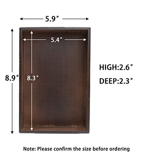 PRATIQUE Bamboo Drawer Organizer - Kitchen Utensil Organizer Silverware Tray Cutlery Holder，Office Desk Supplies and Accessories,8.9 * 5.9 * 2.6,Nut-brown - color: Nut-brown, size: 8.9*5.9*2.6 inch