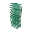 Simple Trending 2 Pack 8 Tier Letter Tray Paper - Mesh Desk File Organizer for Office School Desktop, Green - color: 2 Pack 8 Tier Green-Mesh Desk
