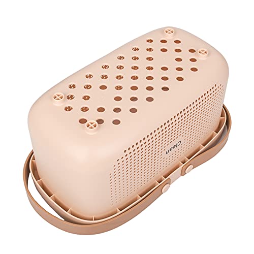 JiatuA Plastic Storage Basket with Handle Portable Shower Caddy Tote Organizer Basket Bin for Bathroom Kitchen Dorm Room Bedroom, Pink - color: Pink, size: Large