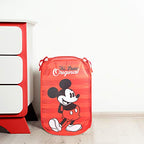 Jay Franco Disney Mickey Mouse Pop Up Hamper - Mesh Laundry Basket/Bag with Durable Handles (Official Disney Product) - color: Mickey Mouse - Red