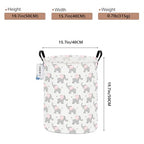 Round Waterproof Laundry Basket,Laundry Hampers with Handle,Gift Basket,Suitable for Children's Room and Toy Storage (Elephant calf) - color: Round Elephant calf