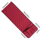 IPENNY Couch Sofa Armrest Organiser Chair TV Remote Holder Bed Storage Pocket Bag for Cellphone Tablet Notepad Book Magazines DVD Eyewears Drinker Snacks Holder Pouch - color: Red (5 pockets)