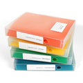4 Packs A4 Paper Storage Boxes, 8.5 x 11 Plastic Portable Project Case for US Letter Size, Multi-Purpose Thick Scrapbook Storage Box for Office - size: 12.59 x 9.45 x 2 inches
