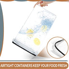 PRAKI Extra Large Tall Airtight Food Storage Containers 6.5L / 220oz, BPA Free, 4pcs Pantry Kitchen Organizers and Storage for Flour, Sugar, Plastic Flour Container with 20 Labels & Maker - size: 6.5 l