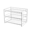 Lavish Classic Cuisine 3 Tier Dispenser-Organizer Rack Holds up to 27 Cans-for Kitchen Pantry, Countertops, and Cabinets-Storage Accessories (Chrome)