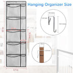 Weekly Kids Clothes Organizer - Day of Week School Clothing Organizer, Monday to Friday Time Save, No Odour, 5-Shelf Hanging Closet Storage (Grey), 2 Pack