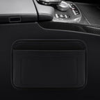 Accmor 2pcs Universal Car Side Pocket Organizer, PU Leather Car Pocket Pouch Cell Phone Sunglasses Holder Organizer Accessories for Car Seat, Door, Window, Console