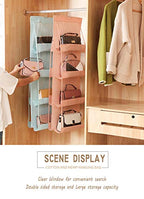 AARAINBOW 1 Pack Hanging Handbag Purse Organizer, Handbag Organizer with 8 Easy Access Pockets, Purses Holder Wardrobe Closet Space Saving Organizers, 41 L x 13.5W (B-Blue) - color: B-blue