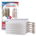 Hanging Vacuum Storage Bags, 6 Pack Large Hanging Vacuum Seal Garment Bags for Clothing, Space Saver for Clothes, Suits, Dresses, Jackets, Clothing Storage for Moving Supplies(6 Long) - size: 6-Long