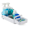 YouCopia RollOut Caddy Rolling Storage Bin with 2 Adjustable Dividers and Removable Basket for Kitchen and Bathroom Under Sink Organization, 8" Wide