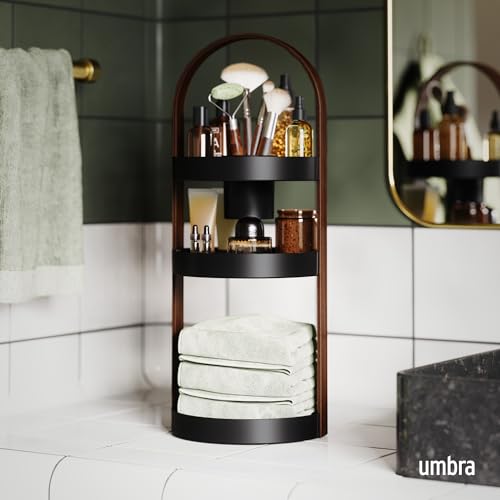 Umbra Bellwood Caddy - color: Black/Walnut, size: Large