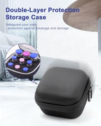 Krypthos 9 Slots Insulin Vial Protector Case, Insulin Vial Organizer Bag for Diabetics Standard 1ml 3ml 5ml and 10ml Vials, Insulin Carrying Case Fridge Holder Storage Holder, No Ice Pack