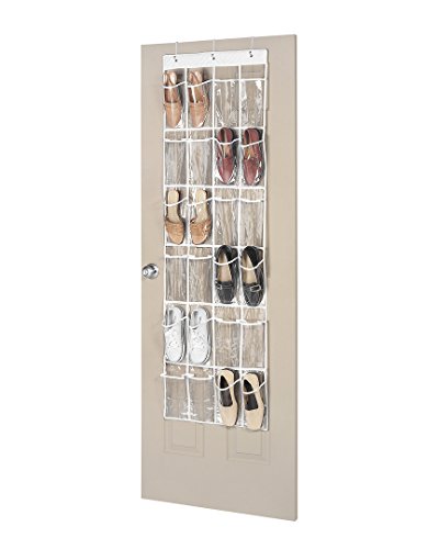 Whitmor 24 Pocket OTD Shoe Organizer Clear - size: 24 Pocket Clear