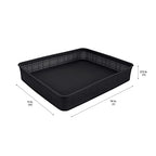 Simplify 10 Piece Organizing Set | Multiple Size Bins | Multipurpose | Office | Desk | Dorm | Bathroom | Storage Basket | Small Items | Accessories | Black - size: 10 Piece