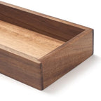 Bathroom Vanity Tray, Bathroom Tray for Counter, Acacia Wood Toilet Tank Tray for Organizing and Home Decor (11.8 x 4.5 x 1.6 inch) - size: 11.8" x 4.5" x 1.6"