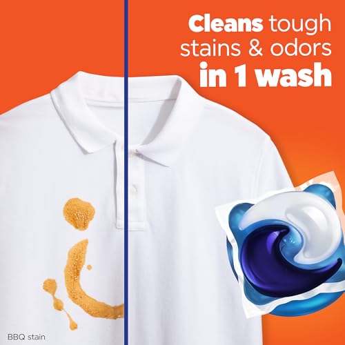 Tide PODS laundry detergent pacs, 3-in-1 Stain Remover, Odor Fighter, Color Protector, 42 Count, HE compatible, Spring Meadow Scent - size: 42 Count (Pack of 1)