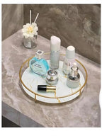 Gold Storage Rack, Bathroom Table Shelf, Perfume Tray, Beautiful Appearance, Super Capacity, Complete Your Daily Storage (QS-20-1) (QS-21)