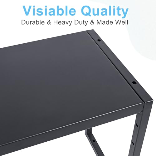 Expandable Metal Storage Shelves, 110LBS Heavy Duty Shelving Units and Storage For Pots Pans Small Appliances, Adjustable Metal Storage Shelf Rack For Kitchen Cabinets Closet Pantry Warehouse Garage - size: 1 Tier：11.8"D x 28.9"W x 16.3"H