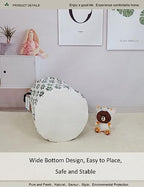 Round Waterproof Laundry Basket,Foldable Storage Basket,Laundry Hampers with Handle,Gift Basket,Suitable For Children's Room and Toy Storage (Leaf) - color: Leaf