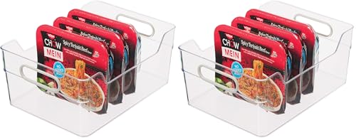 Oggi Cabinet / Drawer High Wall Storage Bin (12" x 8.75" x 5") (Pack of 2) - size: 12" x 8.75" x 5" (Pack of 2)