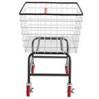 VEVOR Wire Laundry Cart, 3.8Bushel Wire Laundry Basket with Wheels, 32.5''x21.3''x29.9'', Commercial Laundry Basket, Steel Frame with Chrome Finish, 4'' Casters, Wire Cart for Laundry - size: 3.8 Bushel--32.5''x21.3''x29.9''